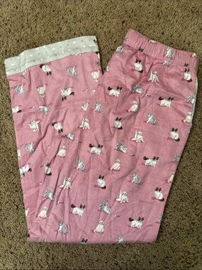munki munki Pink Cat Print Women’s Pajama Pants